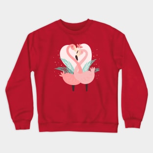 Flamingos Love Crewneck Sweatshirt